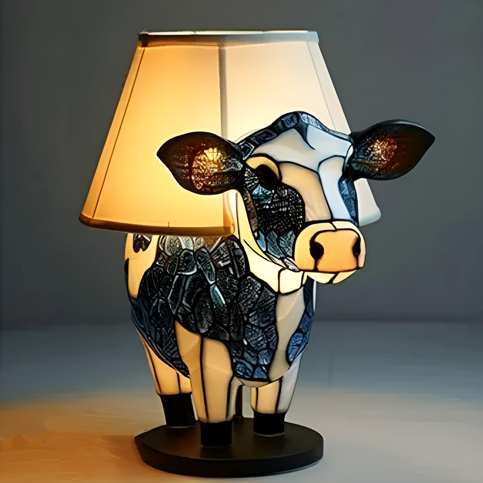 Bell – Magical Cow Lamp in Colored Glass