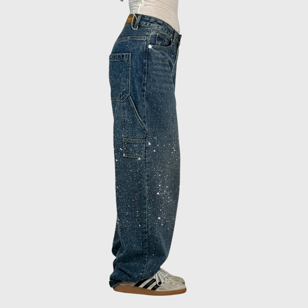 Balloon denim jeans