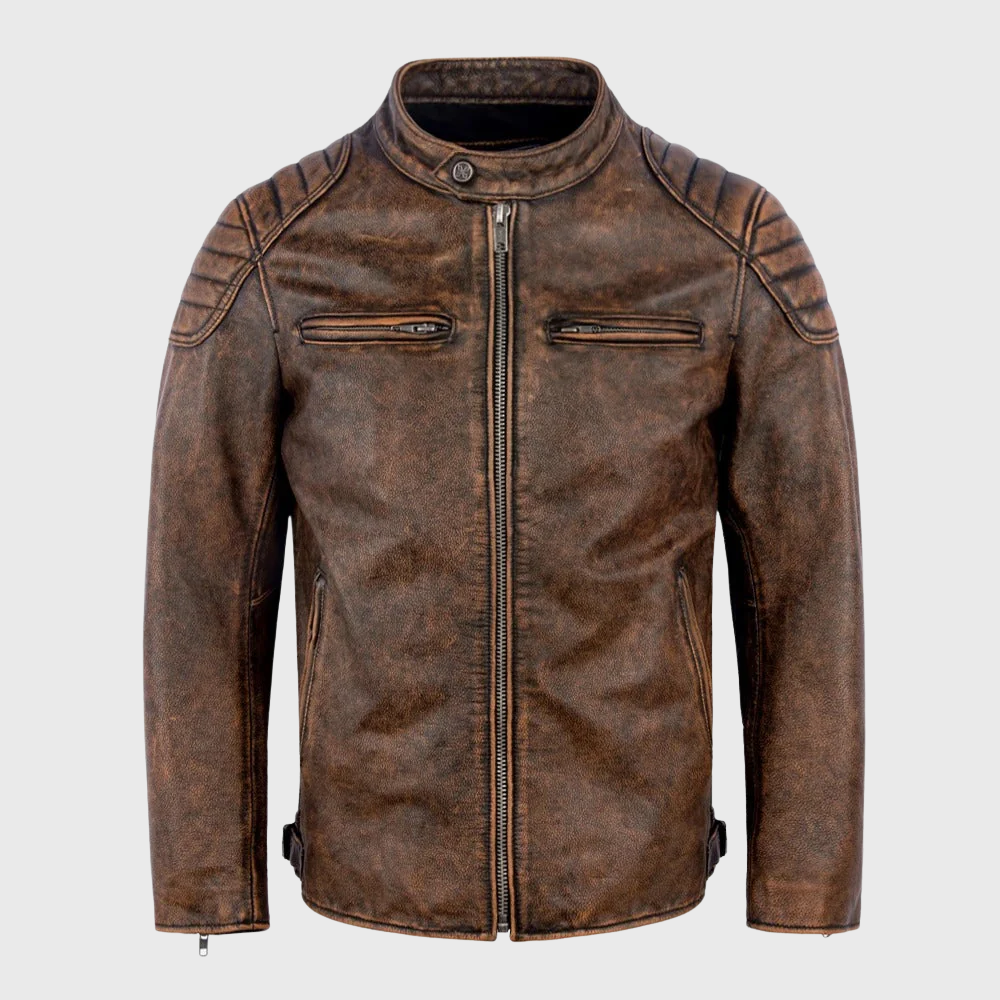 Zipper Leather Jacket
