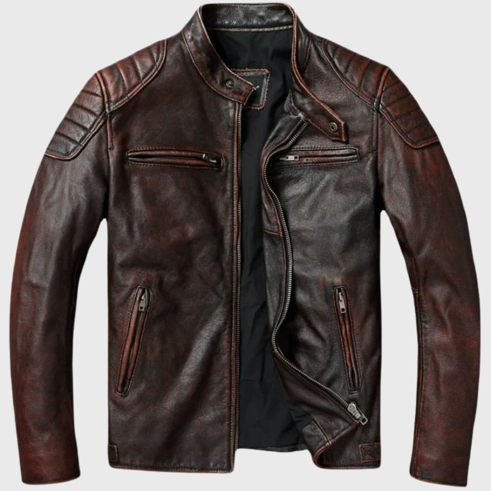 Zipper Leather Jacket
