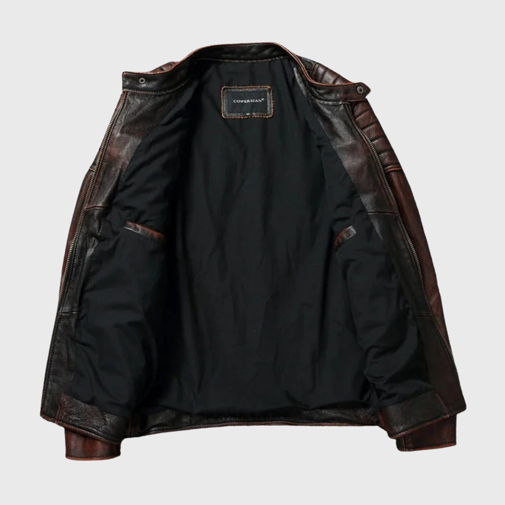 Zipper Leather Jacket