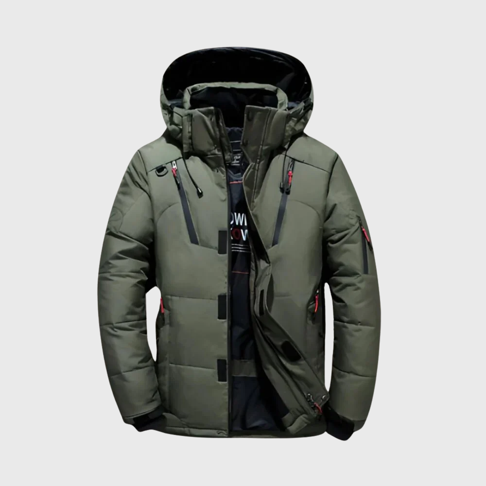 Weatherproof down jacket