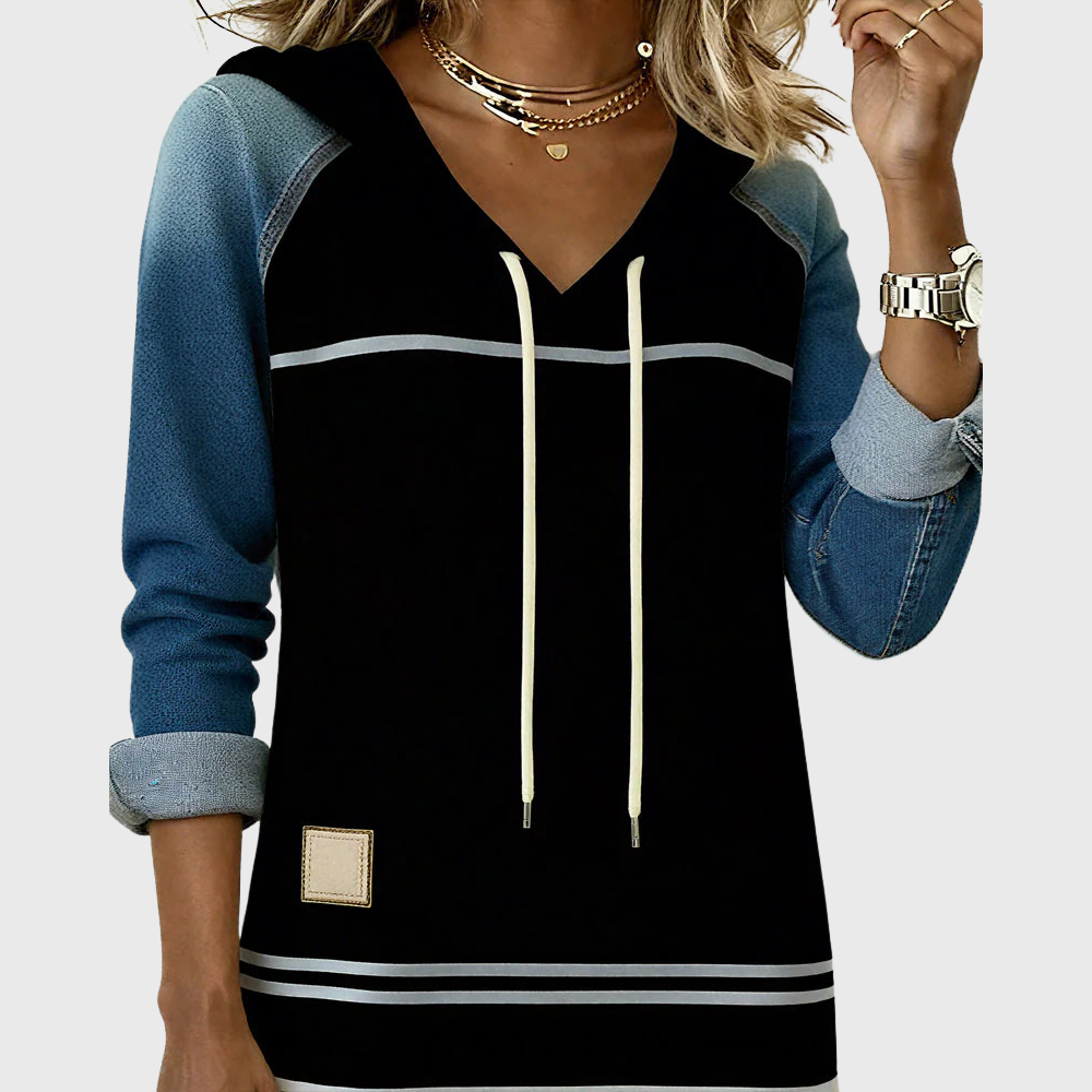 Striped Hooded Dress