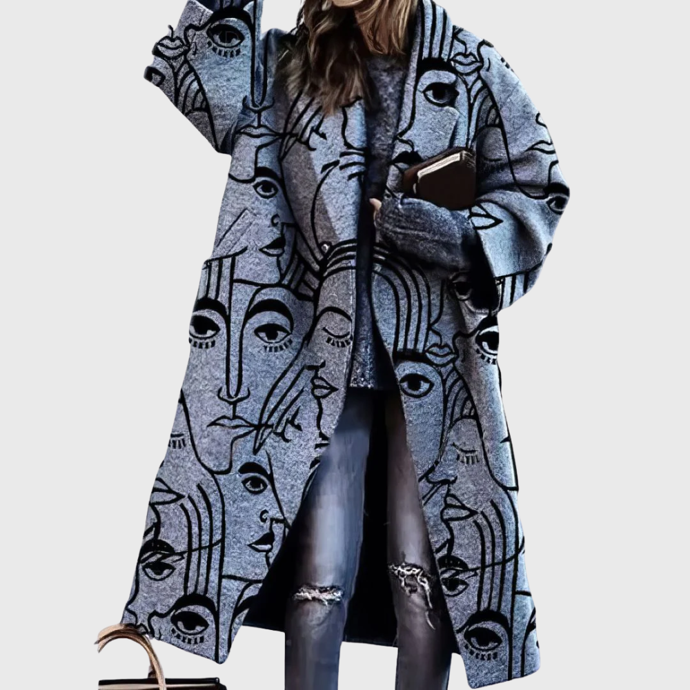 Oversized wrap coat