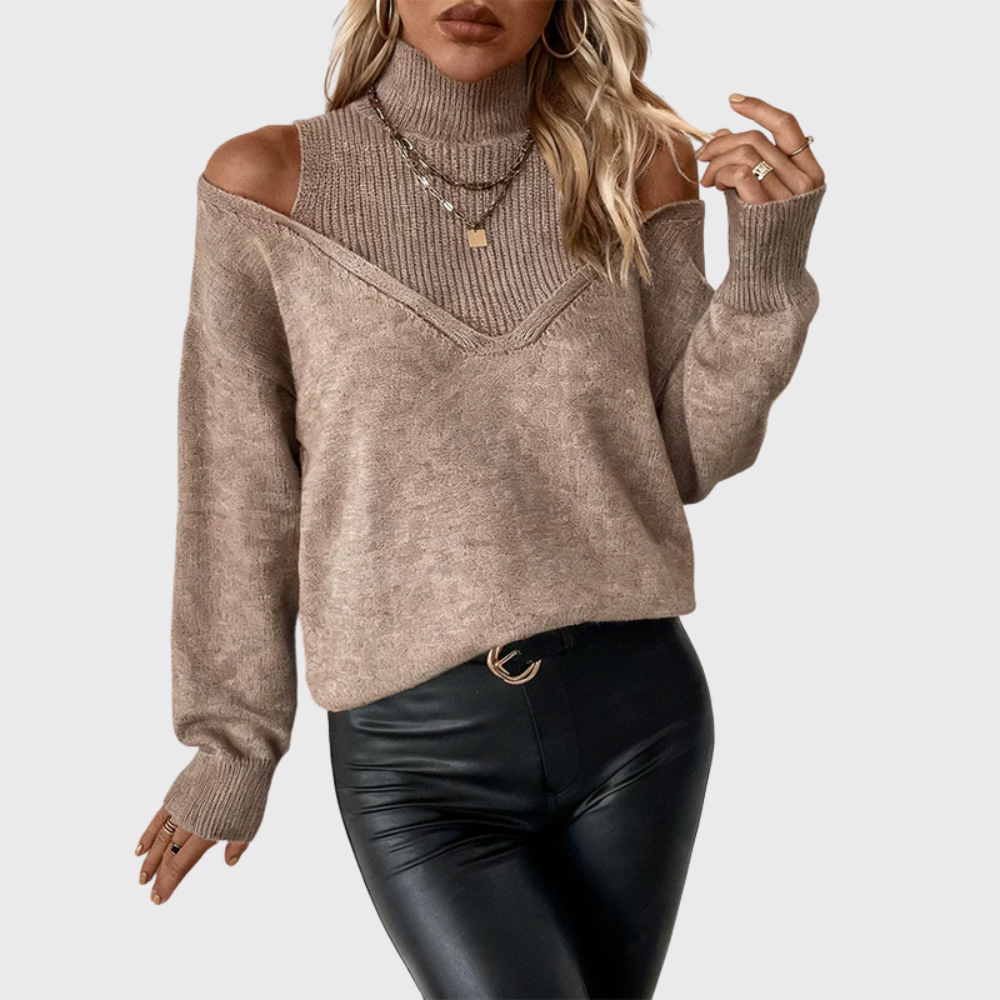 Stylish women's wool sweater