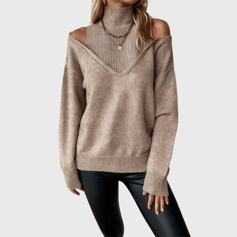 Stylish women's wool sweater