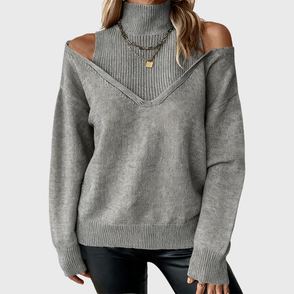 Stylish women's wool sweater