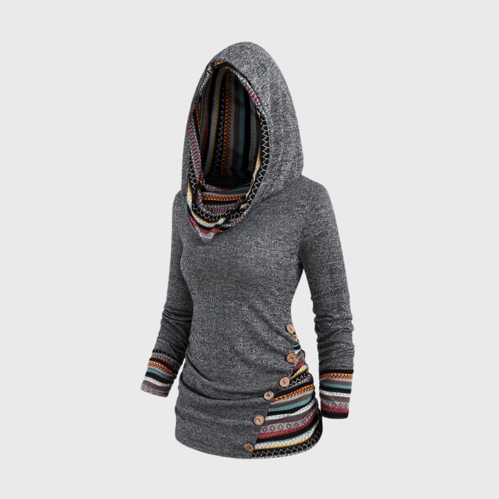 Casual Style Hooded Pullover