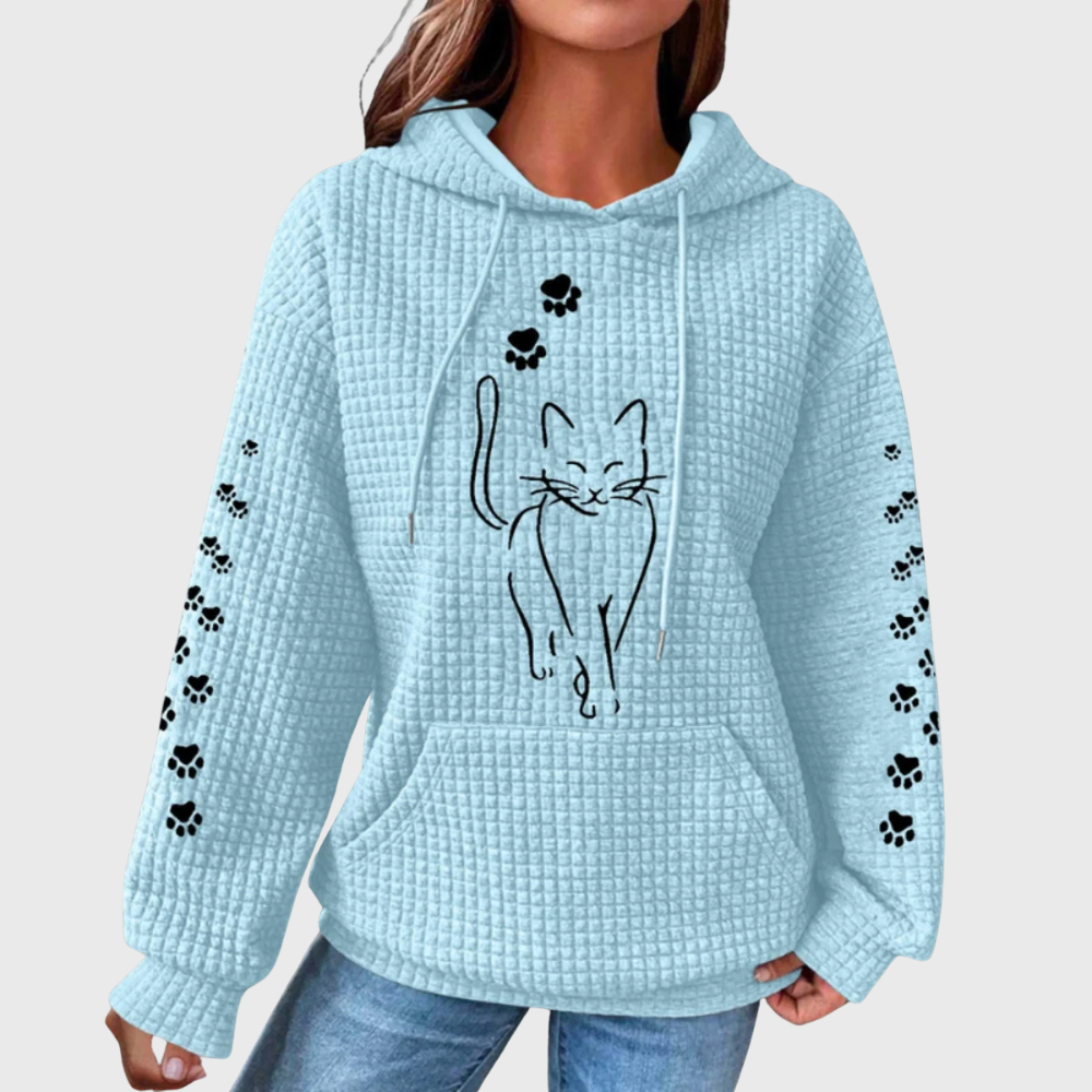 Long sleeve hoodie top