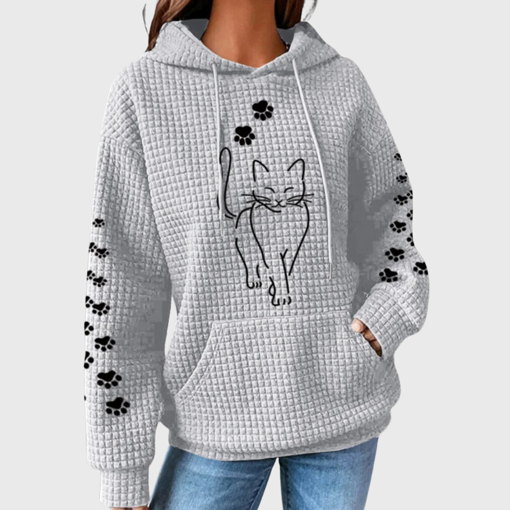 Long sleeve hoodie top