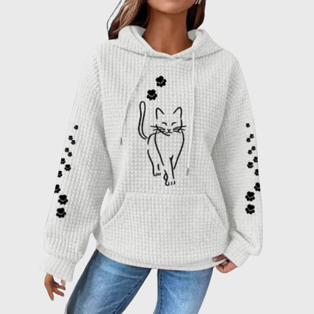 Long sleeve hoodie top