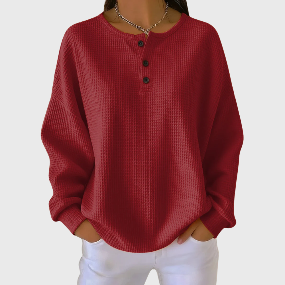 Single-Knit Crew Neck Sweatshirt