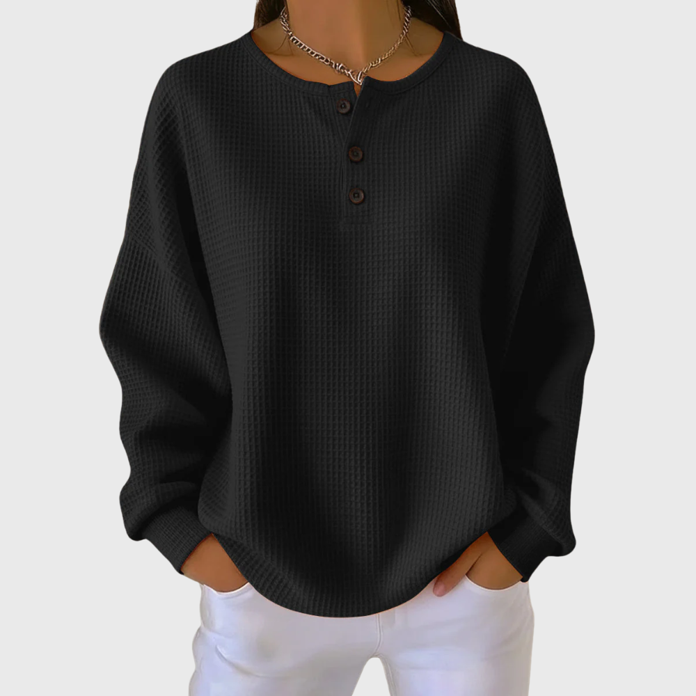Single-Knit Crew Neck Sweatshirt