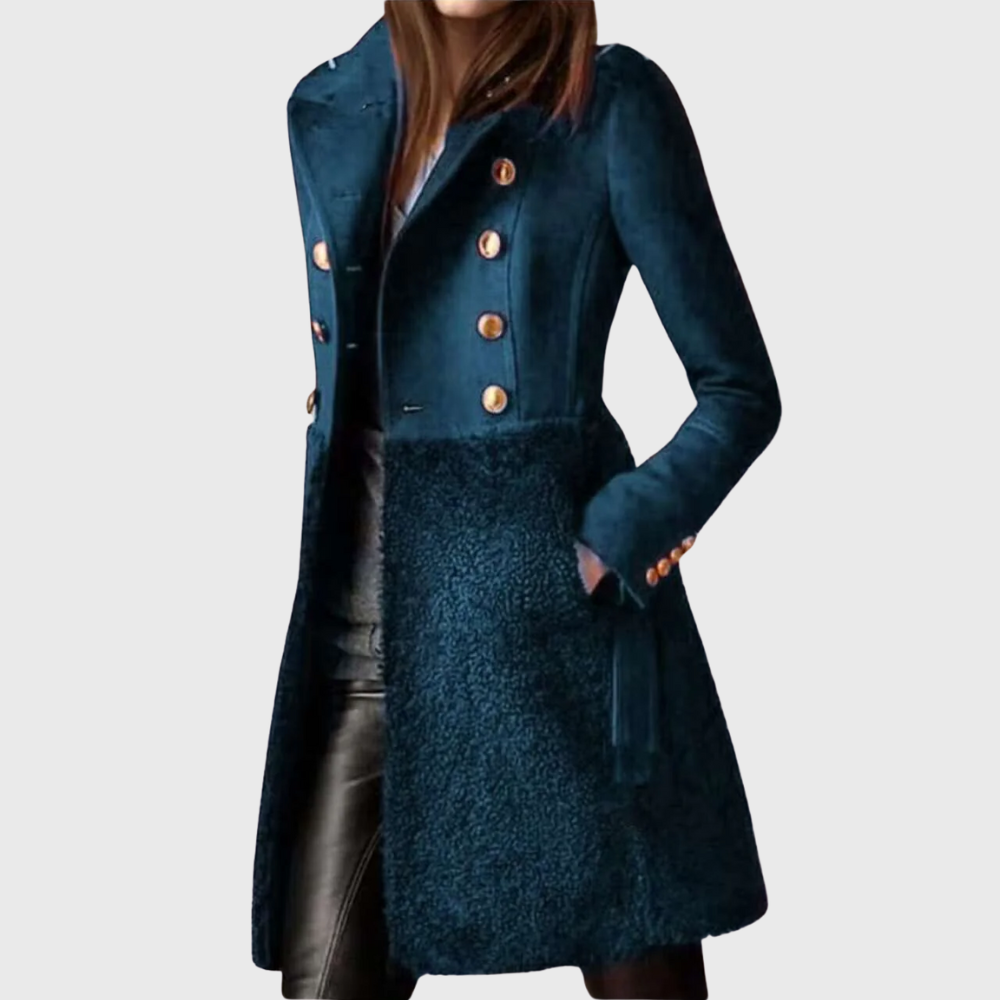 Double-breasted winter coat