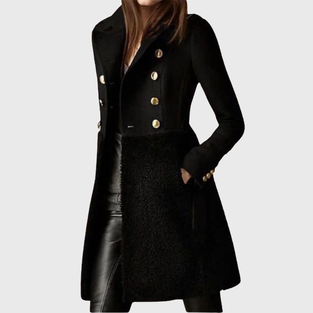 Double-breasted winter coat