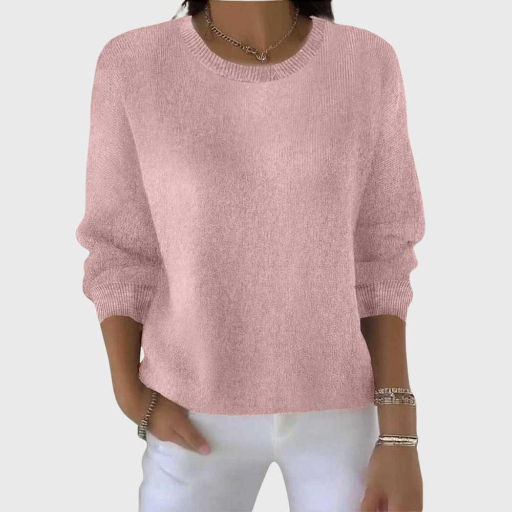 Casual ribbed pullover sweater