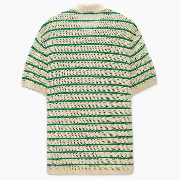 Marbella - Button-Up Knit Shirt