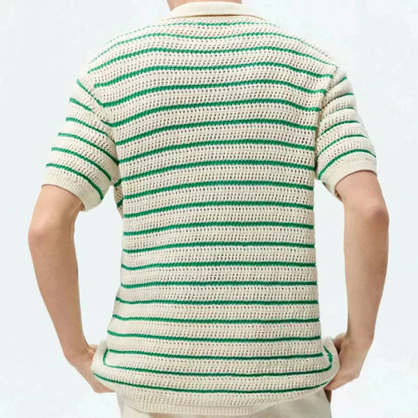 Marbella - Button-Up Knit Shirt