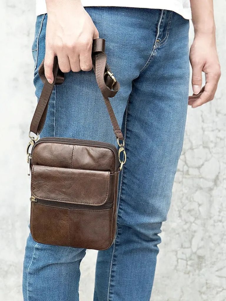 Tobias™ | Leather Crossover Bag