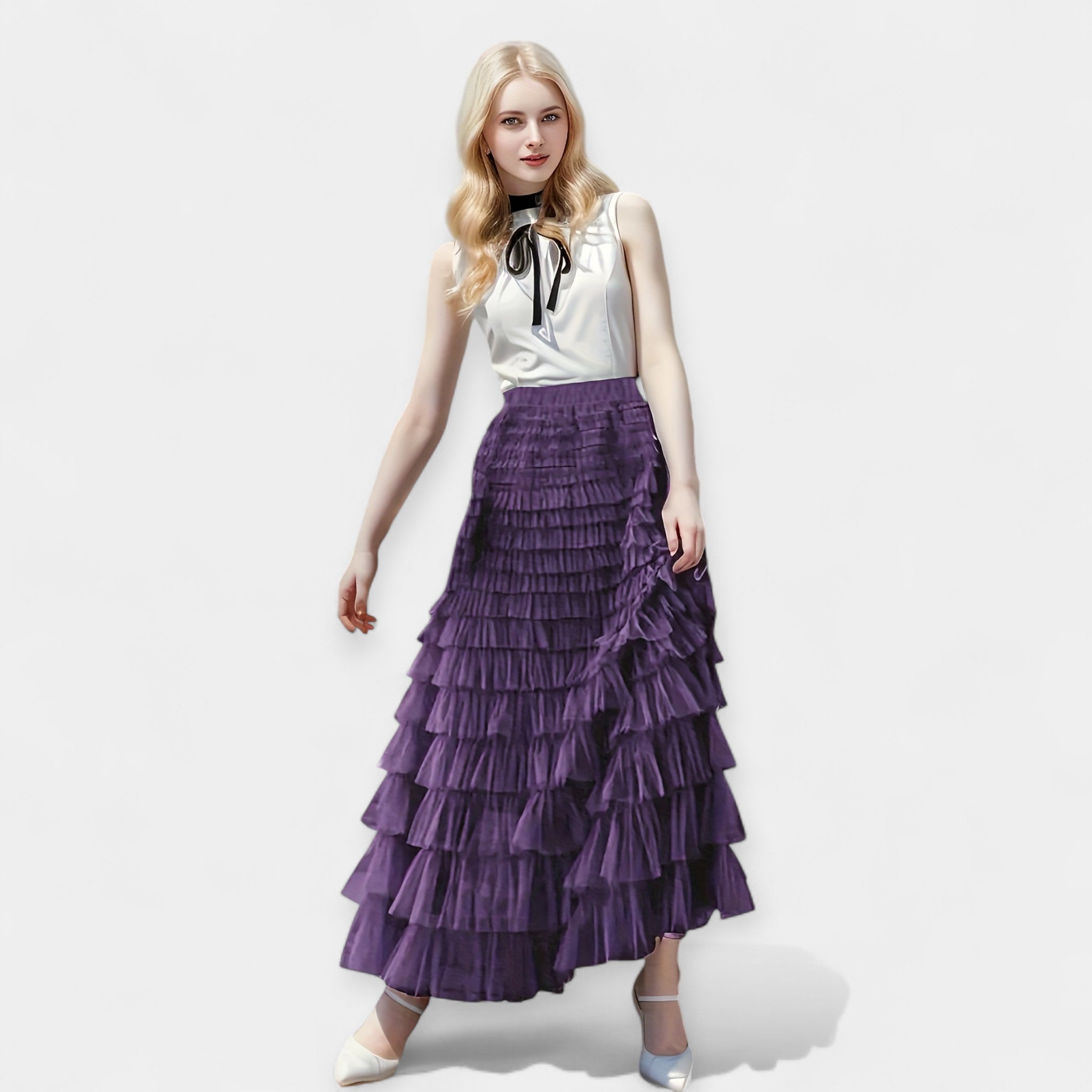 Tulle Skirt with Volume and Elegance