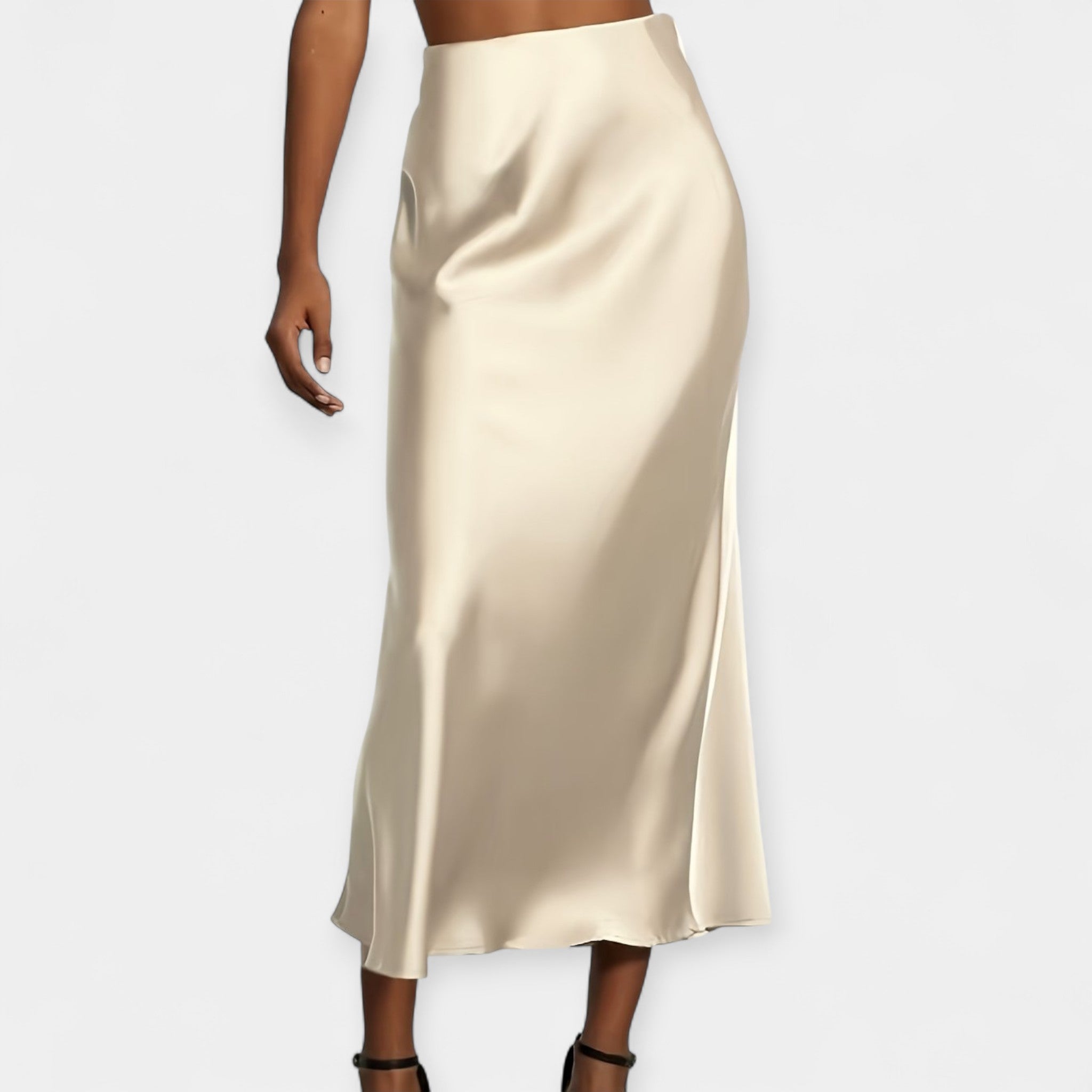 Elegant Satin Skirt