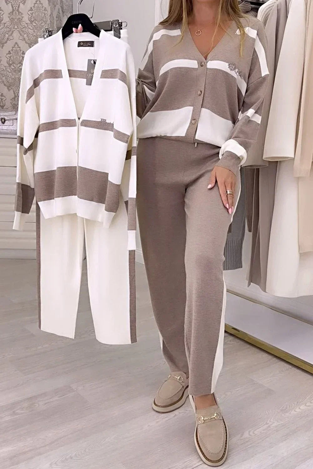 Knitted Two-Piece Set