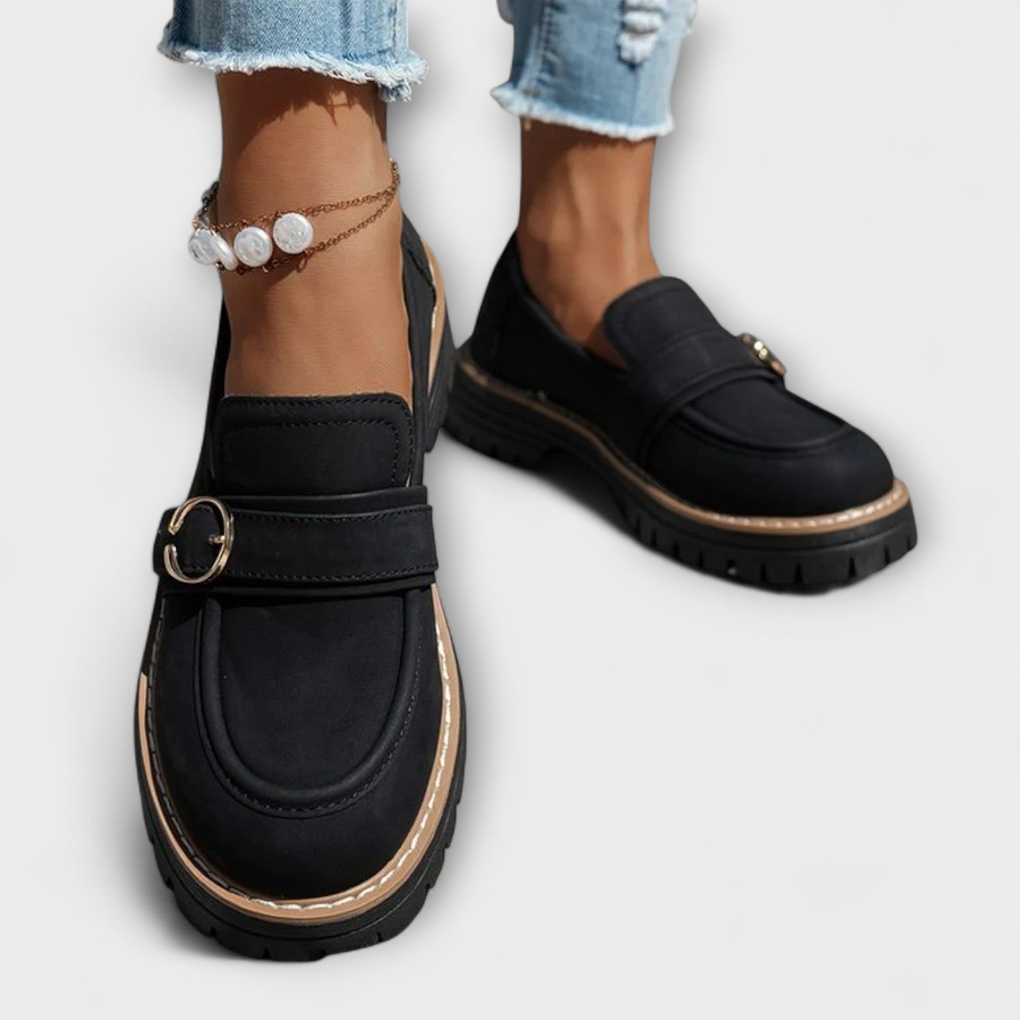 Lora™ | Casual Round Toe Moccasins