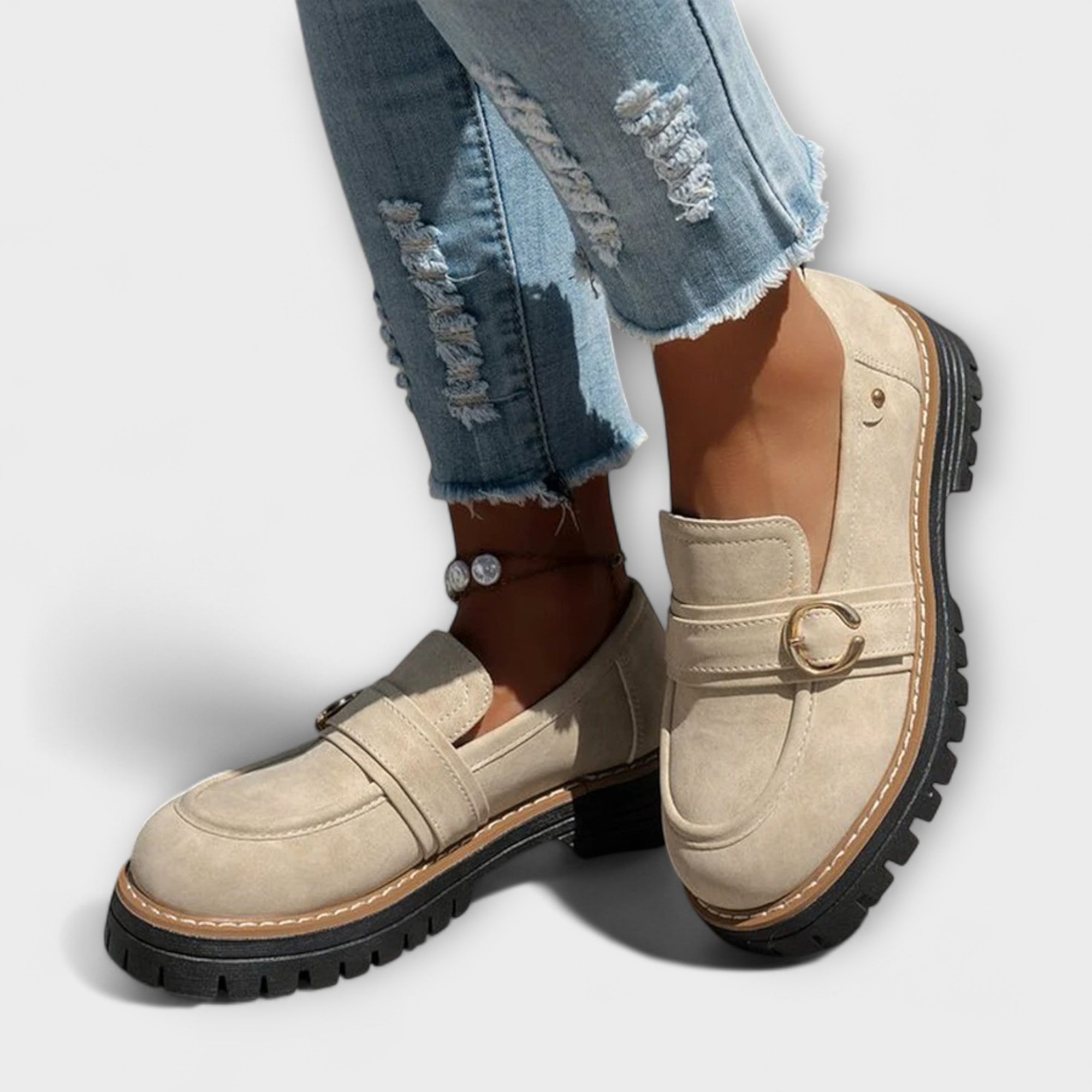 Lora™ | Casual Round Toe Moccasins