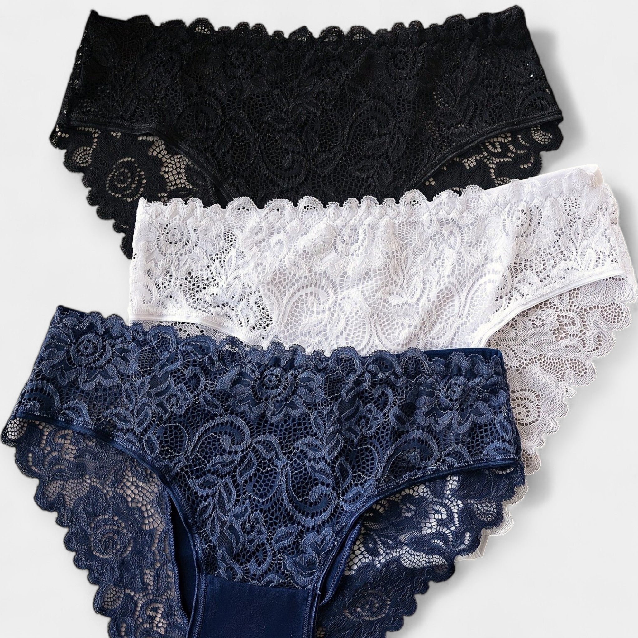 3-Pack Lace Briefs