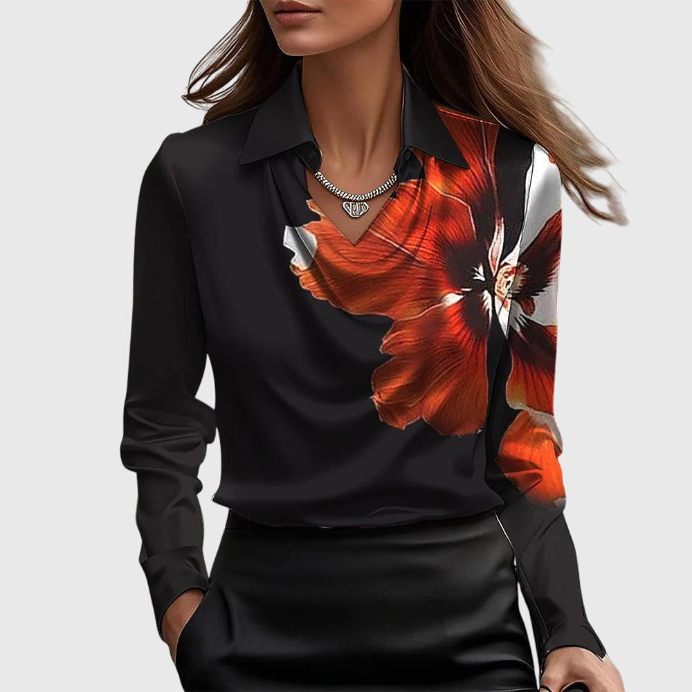 Elegant satin blouse