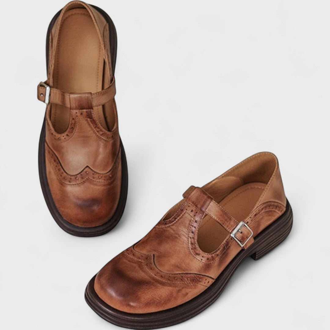 Elisa - Elegance and Comfort Leather Heel